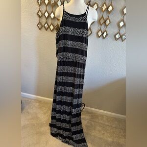 Maurices Black and White Maxi Dress
